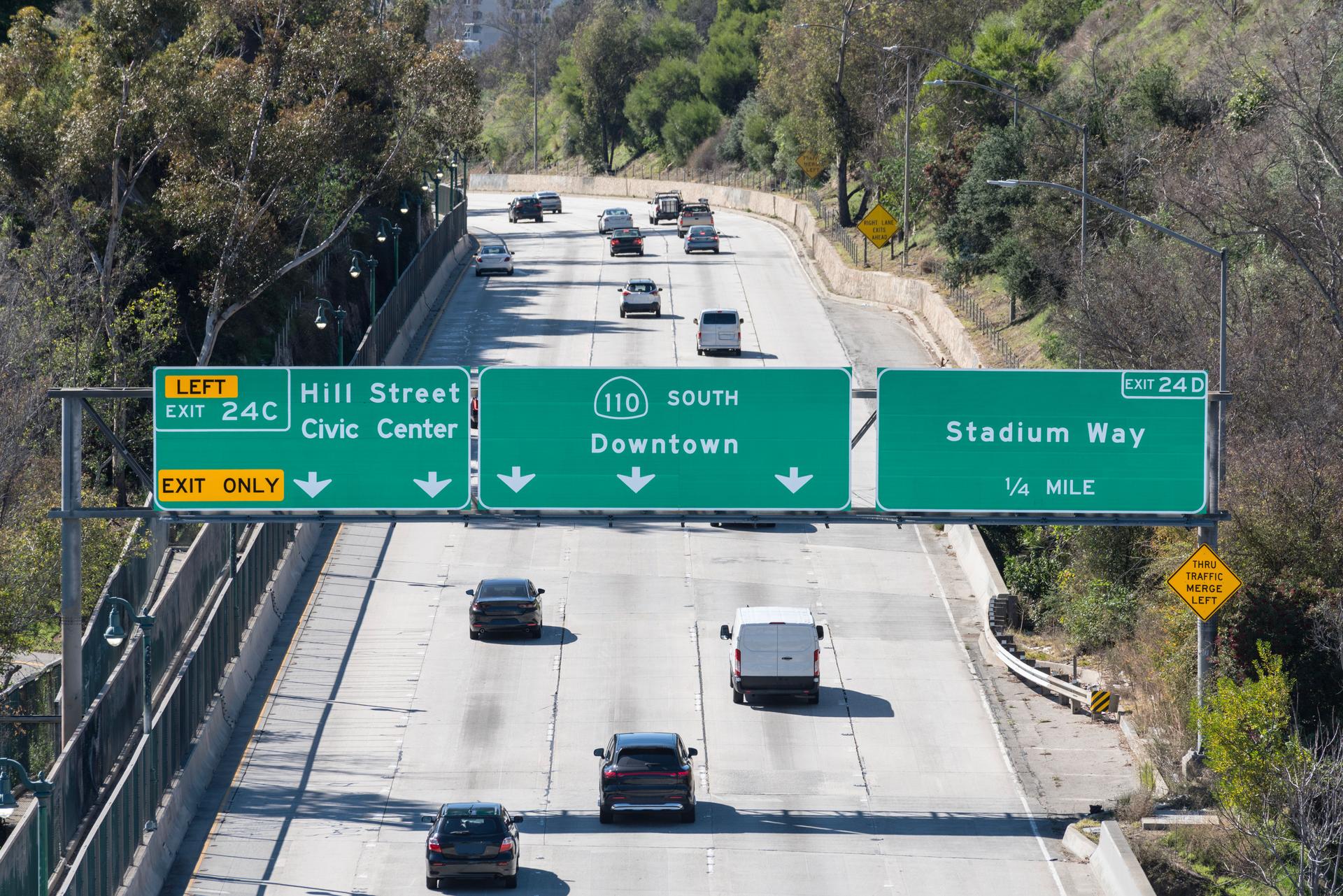 Los Angeles 110 Downtown Freeway Sign